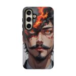 Fiery Design, Anime Style, Unique Cell Phone Accessory, Strong and Stylish