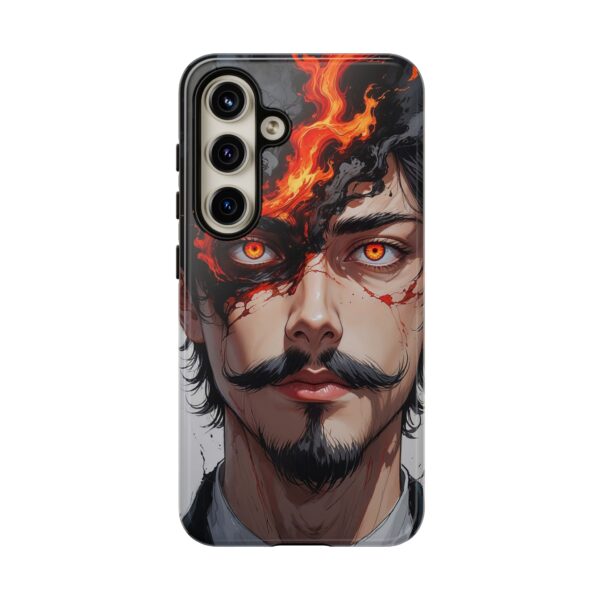 Fiery Design, Anime Style, Unique Cell Phone Accessory, Strong and Stylish