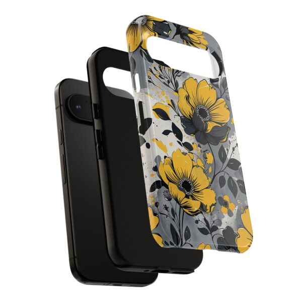 Floral Phone Case, Yellow Flower Design, Stylish Phone Protection