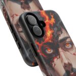 Fiery Design, Anime Style, Unique Cell Phone Accessory, Strong and Stylish