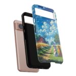Dog-Themed Phone Case, Whimsical Pet Lover Case, Cute Animal Accessory, Nature Scene Protection, Gift for Dog Owners