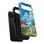 Dog-Themed Phone Case, Whimsical Pet Lover Case, Cute Animal Accessory, Nature Scene Protection, Gift for Dog Owners