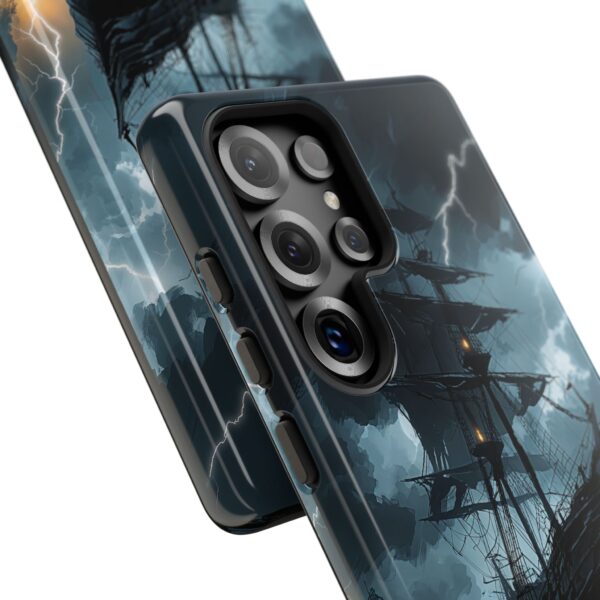 Stormy Seas Tough Phone Case - Pirate Ship Design