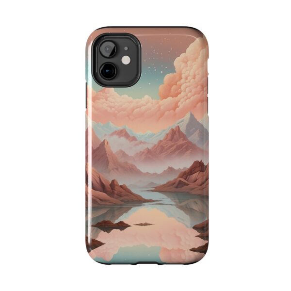 Mountain Reflection Tough Phone Case - Nature-Inspired Design for Adventurers