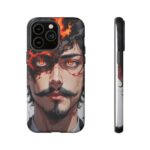 Fiery Design, Anime Style, Unique Cell Phone Accessory, Strong and Stylish