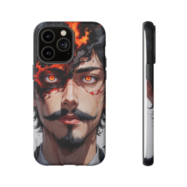 Fiery Design, Anime Style, Unique Cell Phone Accessory, Strong and Stylish