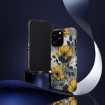 Floral Phone Case, Yellow Flower Design, Stylish Phone Protection
