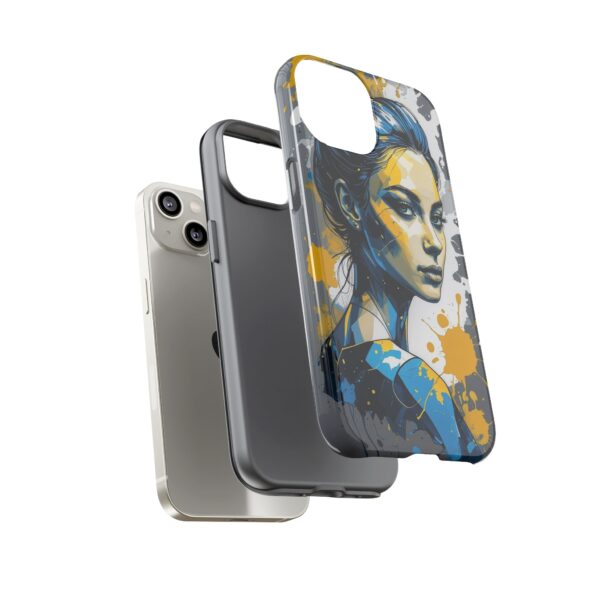 Vibrant, Artistic Tough Phone Case, Modern Art, Smartphone Accessories