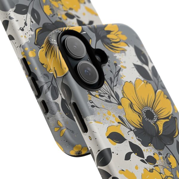 Floral Phone Case, Yellow Flower Design, Stylish Phone Protection