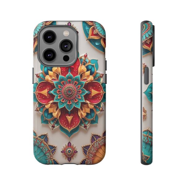 Colorful Mandala Phone Cover, Bohemian Style Accessory, Unique Gift for Her, Stylish Smartphone Protection