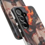 Fiery Design, Anime Style, Unique Cell Phone Accessory, Strong and Stylish