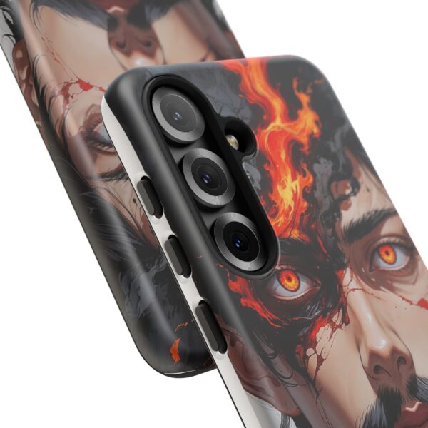 Fiery Design, Anime Style, Unique Cell Phone Accessory, Strong and Stylish