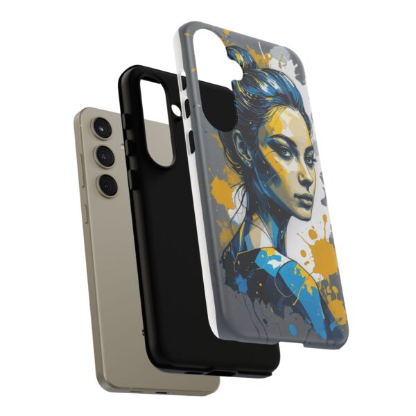 Vibrant, Artistic Tough Phone Case, Modern Art, Smartphone Accessories