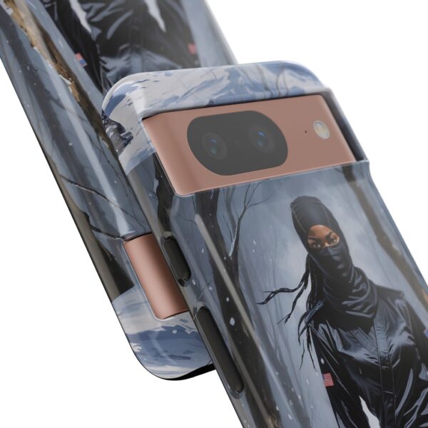 Artistic Phone Case, Ninja Aesthetic, Unique Smartphone Cover, Adventurous Spirit