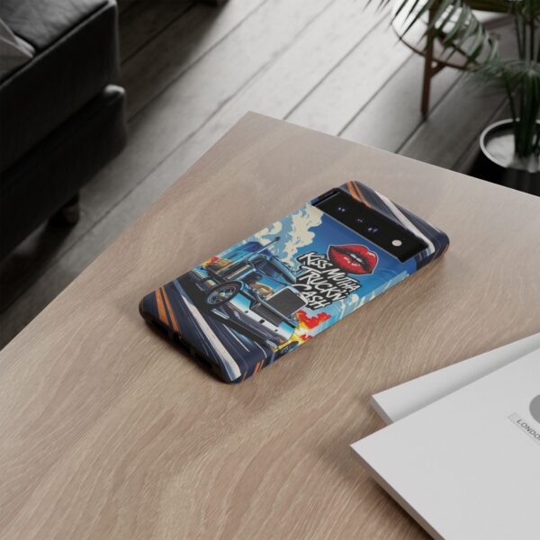 Cool Phone Case for Truck Lovers, Trucking Gifts, Unique Truck Driver Accessories, Kiss Mutha Truckin Cash Design, Fun Car Enthusiast Gift