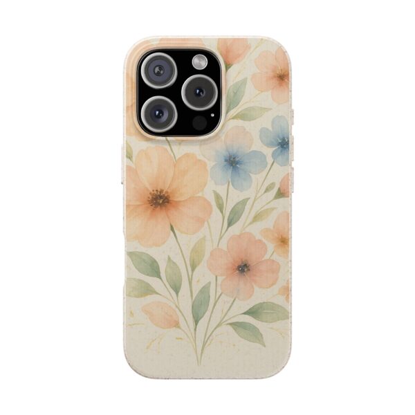 Floral Biodegradable Phone Case - Eco-Friendly Nature Design