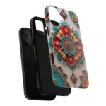 Colorful Mandala Phone Cover, Bohemian Style Accessory, Unique Gift for Her, Stylish Smartphone Protection