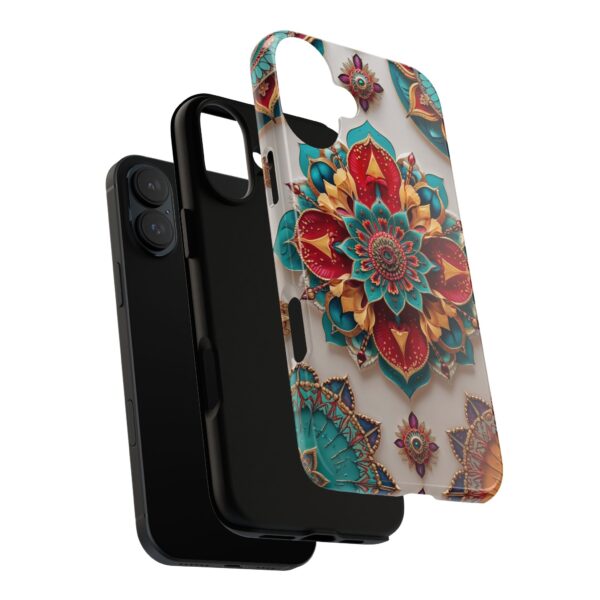 Colorful Mandala Phone Cover, Bohemian Style Accessory, Unique Gift for Her, Stylish Smartphone Protection
