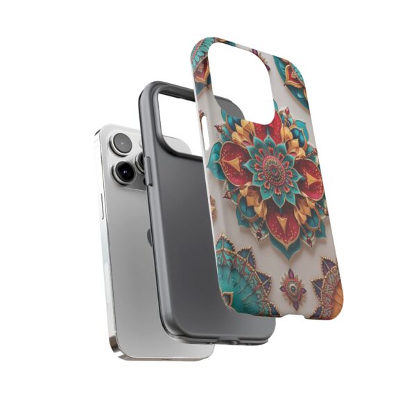 Colorful Mandala Phone Cover, Bohemian Style Accessory, Unique Gift for Her, Stylish Smartphone Protection