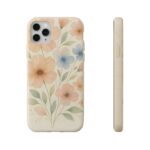 Floral Biodegradable Phone Case - Eco-Friendly Nature Design