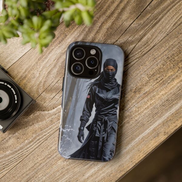 Artistic Phone Case, Ninja Aesthetic, Unique Smartphone Cover, Adventurous Spirit