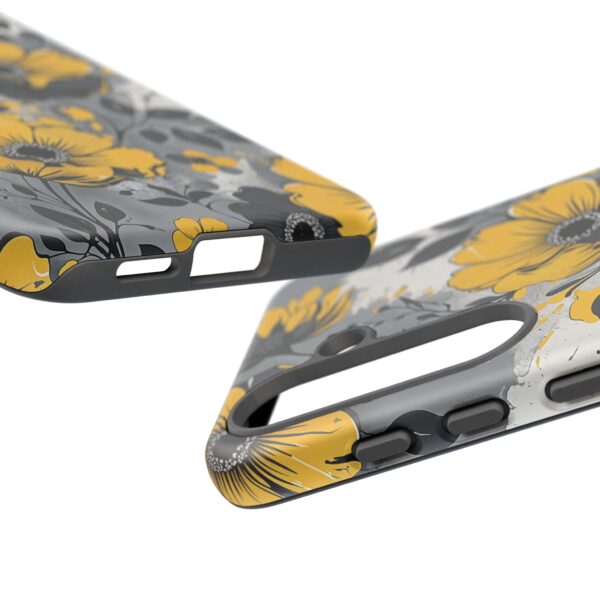 Floral Phone Case, Yellow Flower Design, Stylish Phone Protection