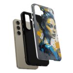 Vibrant, Artistic Tough Phone Case, Modern Art, Smartphone Accessories