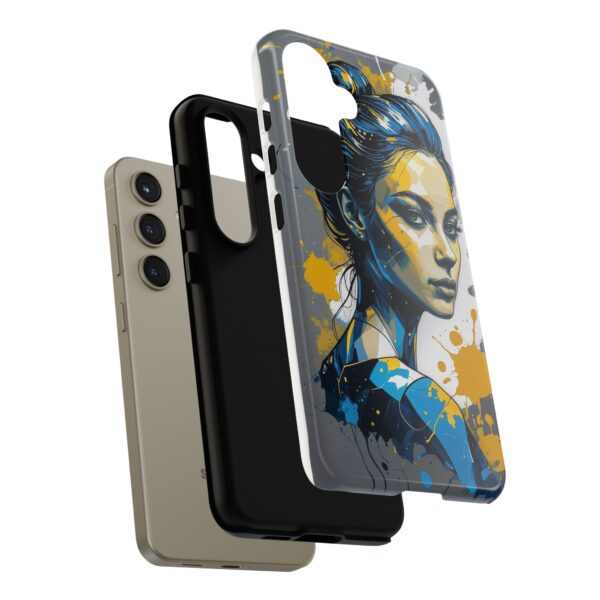 Vibrant, Artistic Tough Phone Case, Modern Art, Smartphone Accessories