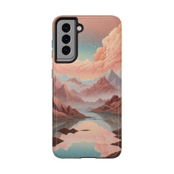 Mountain Reflection Tough Phone Case - Nature-Inspired Design for Adventurers