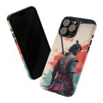 Samurai Warrior Phone Case, Tough Cases, Unique Phone Accessories, Phone Cover Gift, Gamer Phone Decor, Anime Style Case