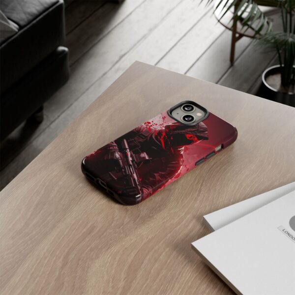Red Urban Warrior Phone Case for Gamers & Action Fans