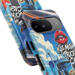 Cool Phone Case for Truck Lovers, Trucking Gifts, Unique Truck Driver Accessories, Kiss Mutha Truckin Cash Design, Fun Car Enthusiast Gift
