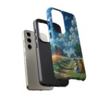 Dog-Themed Phone Case, Whimsical Pet Lover Case, Cute Animal Accessory, Nature Scene Protection, Gift for Dog Owners
