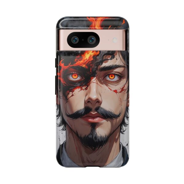 Fiery Design, Anime Style, Unique Cell Phone Accessory, Strong and Stylish