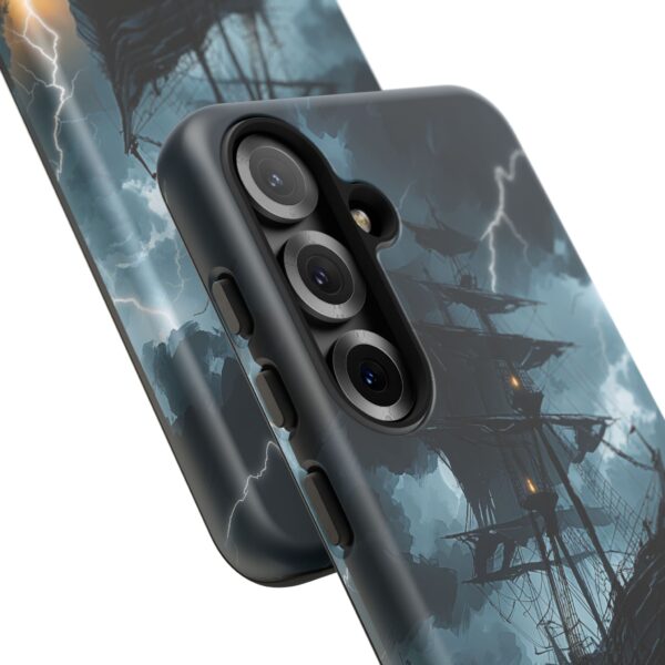 Stormy Seas Tough Phone Case - Pirate Ship Design