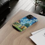 Dog-Themed Phone Case, Whimsical Pet Lover Case, Cute Animal Accessory, Nature Scene Protection, Gift for Dog Owners