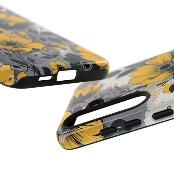 Floral Phone Case, Yellow Flower Design, Stylish Phone Protection