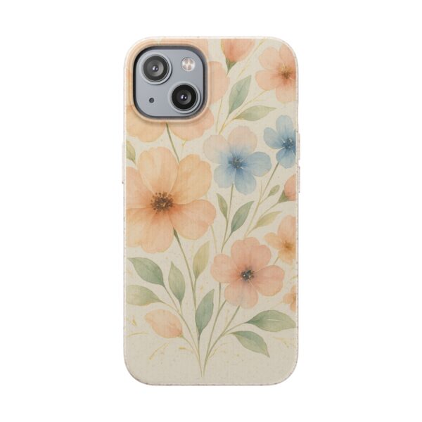 Floral Biodegradable Phone Case - Eco-Friendly Nature Design