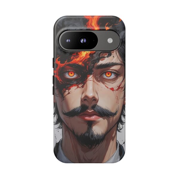 Fiery Design, Anime Style, Unique Cell Phone Accessory, Strong and Stylish