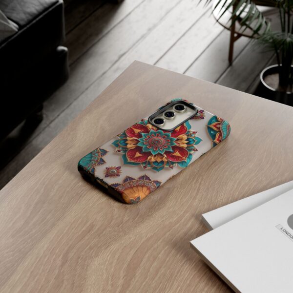 Colorful Mandala Phone Cover, Bohemian Style Accessory, Unique Gift for Her, Stylish Smartphone Protection