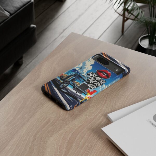 Cool Phone Case for Truck Lovers, Trucking Gifts, Unique Truck Driver Accessories, Kiss Mutha Truckin Cash Design, Fun Car Enthusiast Gift