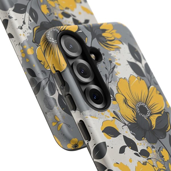 Floral Phone Case, Yellow Flower Design, Stylish Phone Protection