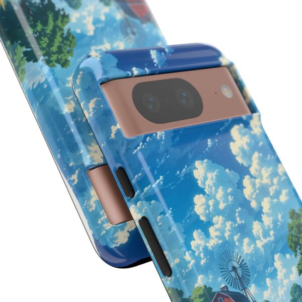 Dog-Themed Phone Case, Whimsical Pet Lover Case, Cute Animal Accessory, Nature Scene Protection, Gift for Dog Owners