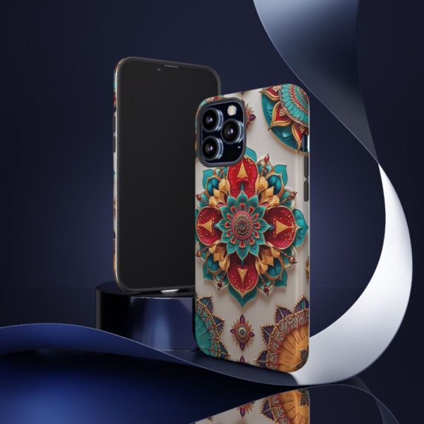 Colorful Mandala Phone Cover, Bohemian Style Accessory, Unique Gift for Her, Stylish Smartphone Protection
