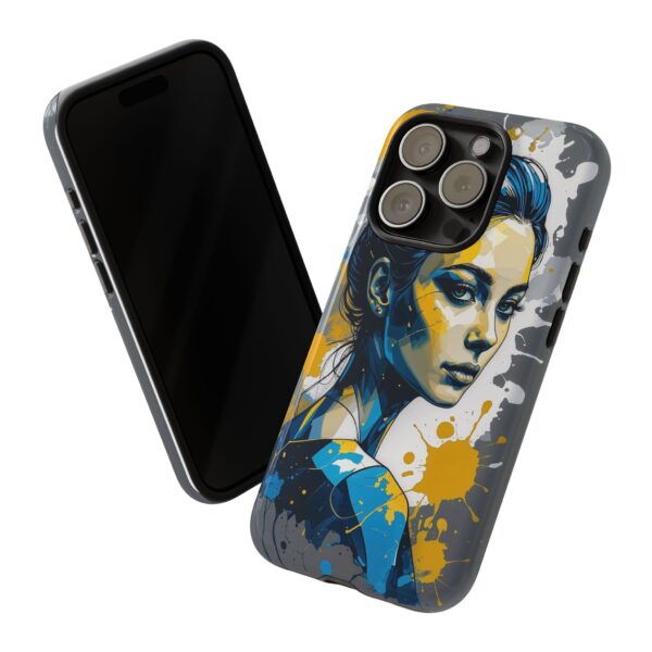 Vibrant, Artistic Tough Phone Case, Modern Art, Smartphone Accessories