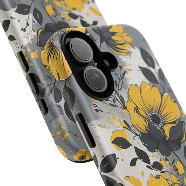 Floral Phone Case, Yellow Flower Design, Stylish Phone Protection