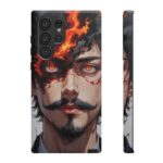 Fiery Design, Anime Style, Unique Cell Phone Accessory, Strong and Stylish