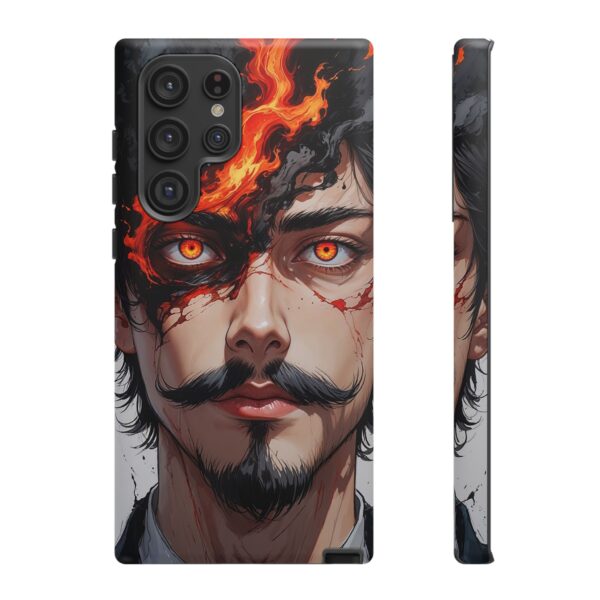 Fiery Design, Anime Style, Unique Cell Phone Accessory, Strong and Stylish