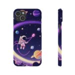 Space Astronaut Slim Phone Case