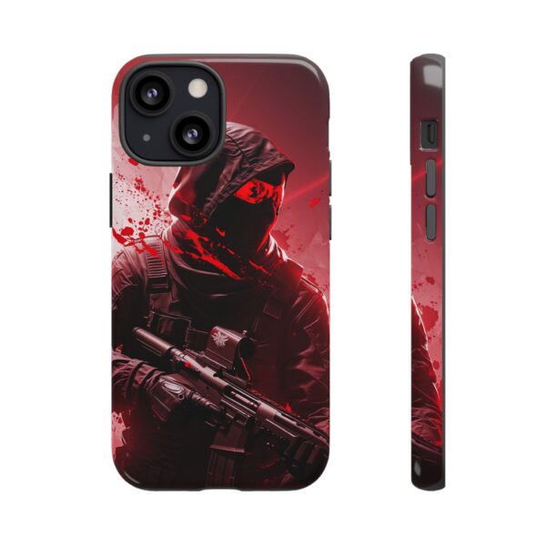 Red Urban Warrior Phone Case for Gamers & Action Fans
